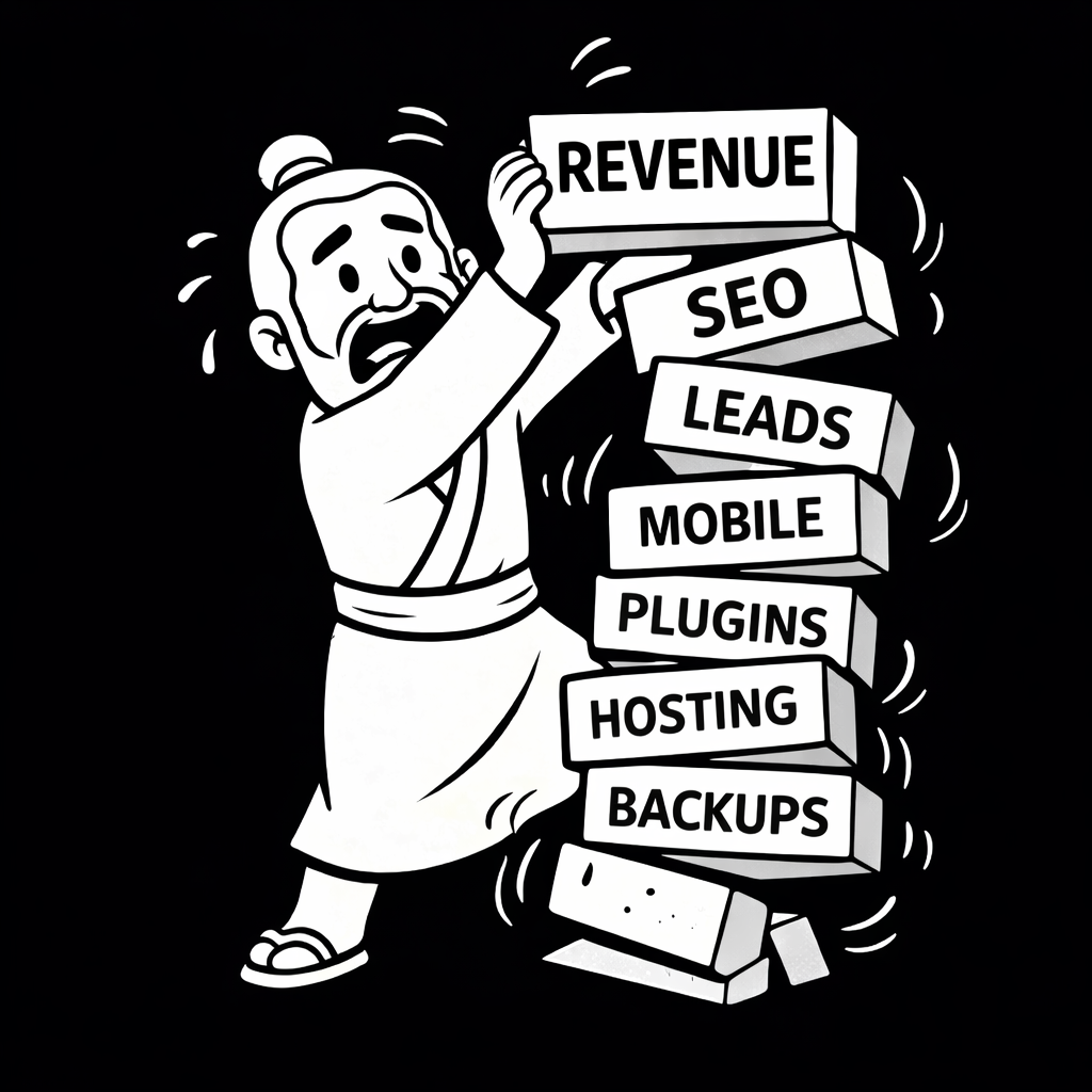 Frustrated business owner